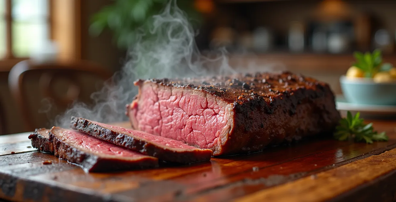 Family-style ranch dinner table with AAA Alberta beef and local produce